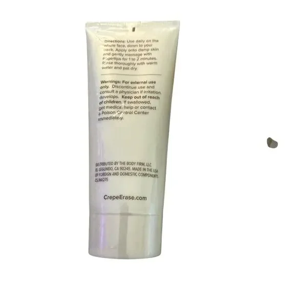BODY FIRM Crepe Erase Facial Refining Exfoliant Anti Aging 180 ml NEW 6 fl oz - Picture 4 of 4
